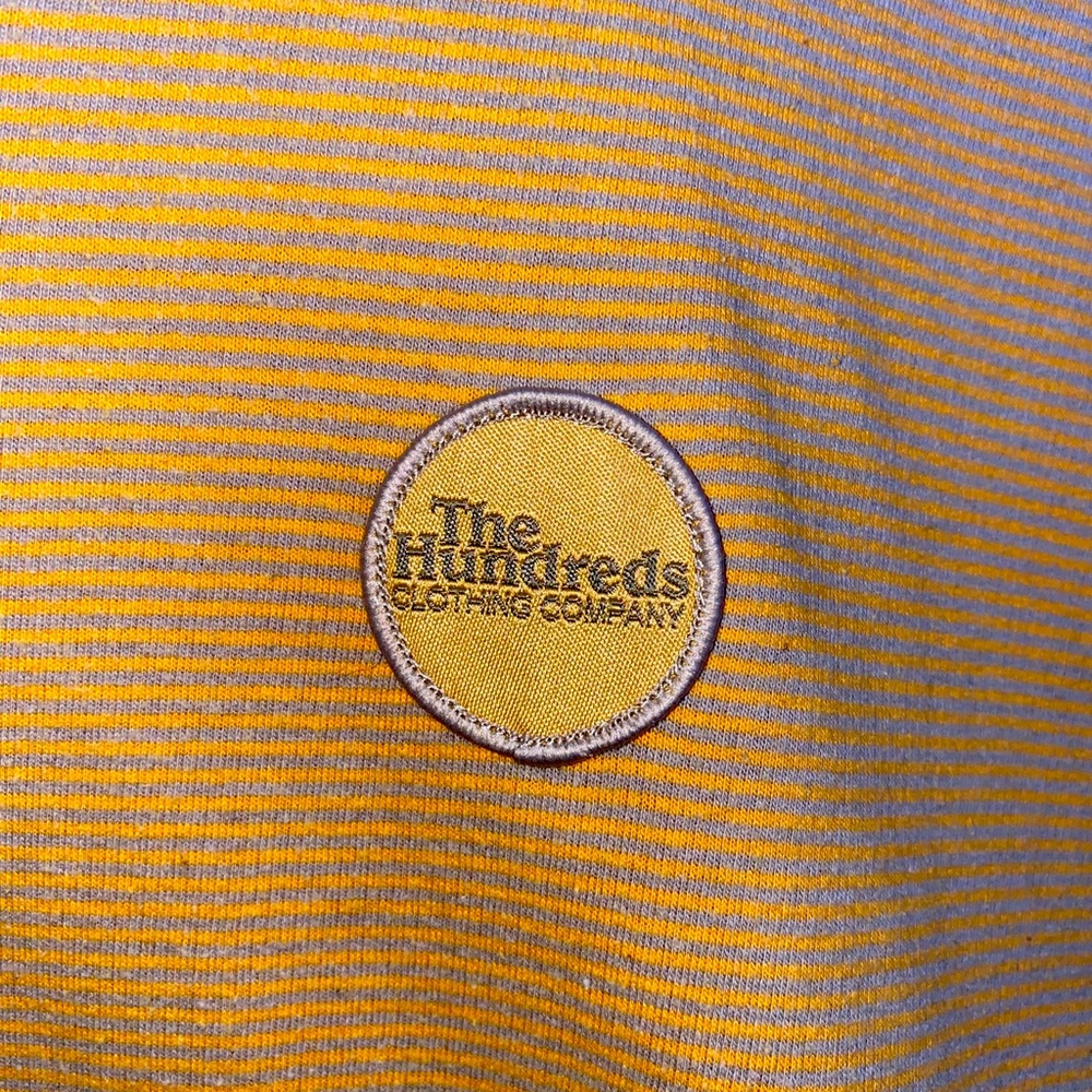 The Hundreds yellow embroidered shirt